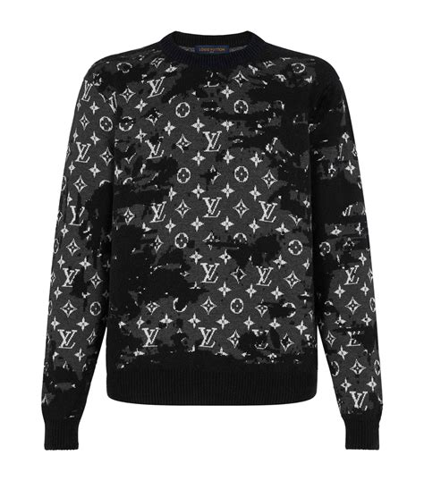 lv jumper black|lv sweater men's.